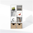 Furinno PELLI CUBIC Storage Cabinet in Bookcase in Bookshelf in 8-Cube in White
