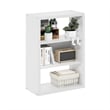 Furinno VIOLA 3-Tier Open Shelf Bookcase in Bookshelf in White