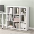 Furinno CUBICLE Open Back Decorative Cube Storage Organizer in 9-Cube in White