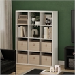Furinno CUBICLE Open Back Decorative Cube Storage Organizer in 12-Cube in White