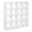 Furinno CUBICLE Open Back Decorative Cube Storage Organizer in 16-Cube in White