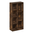 Furinno LUDER 7-Cube Reversible Open Shelf in Amber Pine
