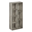 Furinno LUDER 7-Cube Reversible Open Shelf in French Oak