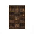 Furinno LUDER 11-Cube Reversible Open Shelf Bookcase in Amber Pine