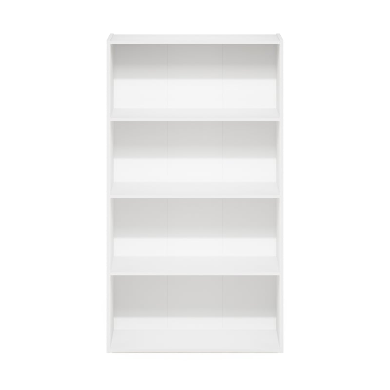 Furinno PASIR 4 Tier Open Shelf in White