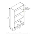 Furinno JAYA Simply Home AdJUSTable Shelf Bookcase in 3-Tier in Amber Pine