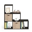 Furinno PELLI CUBIC Storage Cabinet in 3-2-1 in Espresso