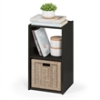 Furinno PELLI CUBIC Storage Cabinet in 2x1 in Espresso