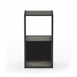Furinno PELLI CUBIC Storage Cabinet in 2x1 in French Oak/Black
