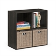 Furinno PELLI CUBIC Storage Cabinet in 2x2 in Espresso
