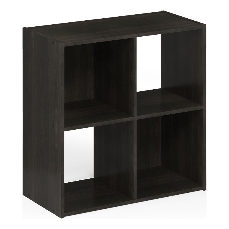 Furinno PELLI CUBIC Storage Cabinet in 2x2 in Espresso
