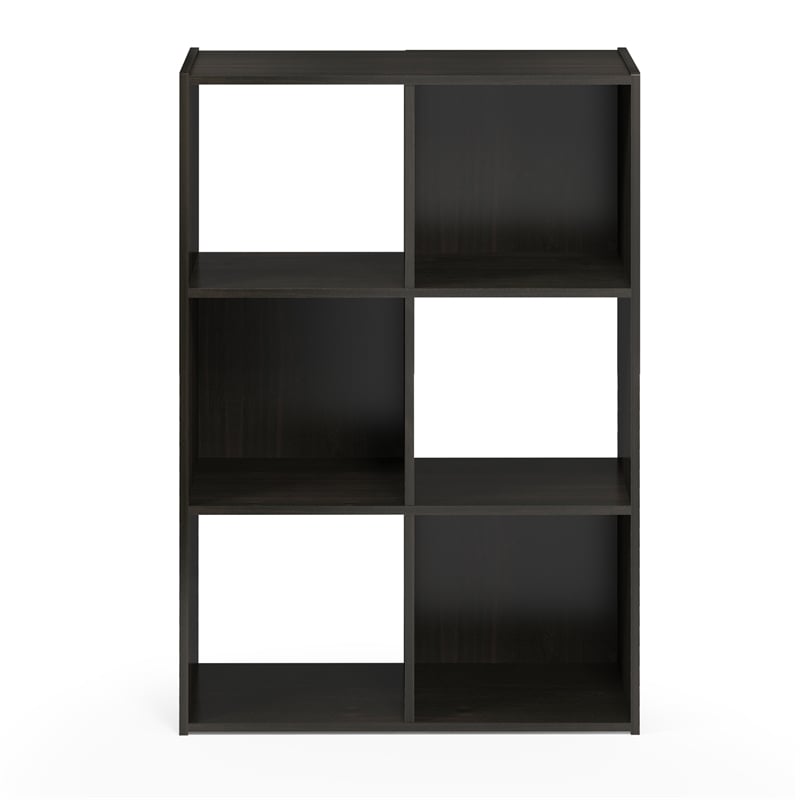 Furinno PELLI CUBIC Storage Cabinet in 3x2 in Espresso