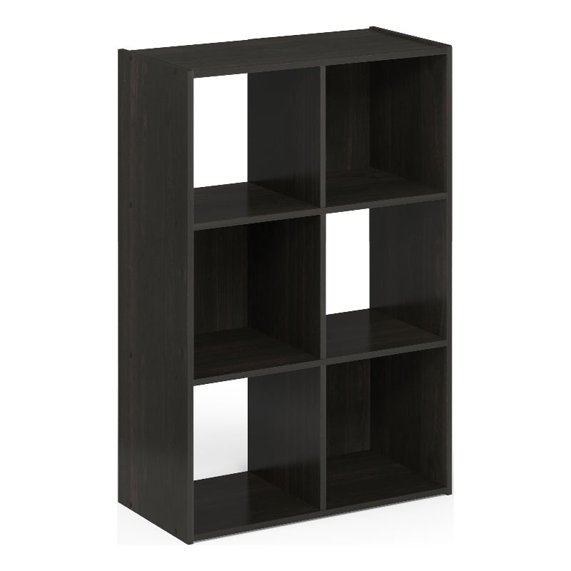 Furinno PELLI CUBIC Storage Cabinet in 3x2 in Espresso