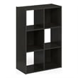 Furinno PELLI CUBIC Storage Cabinet in 3x2 in Espresso