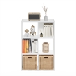 Furinno PELLI CUBIC Storage Cabinet in 3x2 in White