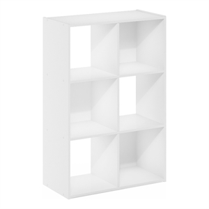 Furinno Pelli Cubic Storage Cabinet in 3x2 in White