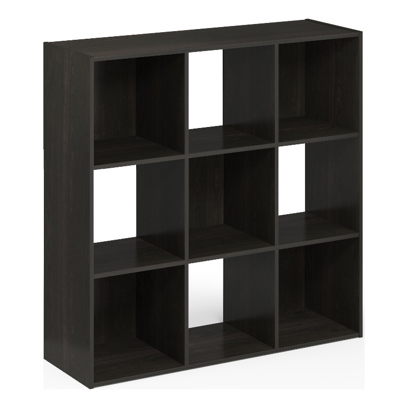 Furinno PELLI CUBIC Storage Cabinet in 3x3 in Espresso