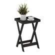 Furinno CLASSIC Tray Table with Removable Tray in Espresso