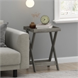 Furinno CLASSIC Tray Table with Removable Tray in French Oak
