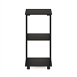 Furinno ROMAIN 2-Tier Tall End Table in Espresso