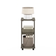 Furinno ROMAIN 2-Tier Tall End Table in French Oak