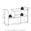 Furinno CLASSIC Desk Top Organizer Bookshelf in White