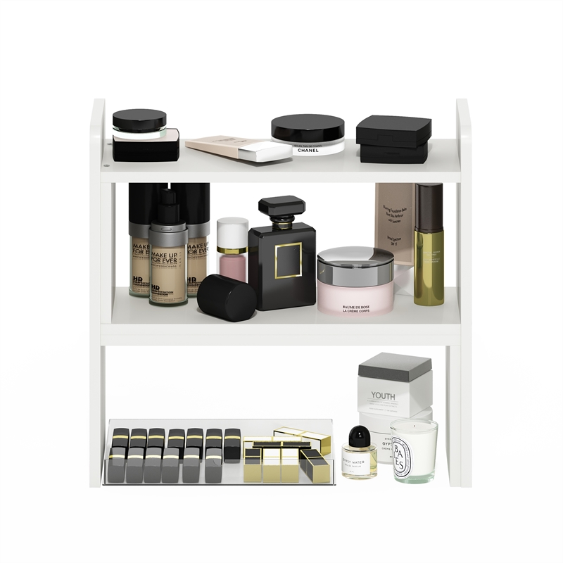 Furinno Classic Desk Top Organizer Bookshelf in White