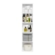 Furinno PASIR 5-Tier Open Shelf Bookcase in White