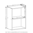 Furinno LUDER 2-Tier Open Shelf Bookcase in Blackwood