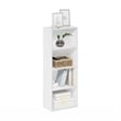 Furinno LUDER 4-Tier Open Shelf Bookcase in White