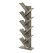 Furinno Tree Bookshelf 9-Tier Floor Standing Tree Bookcase in French Oak