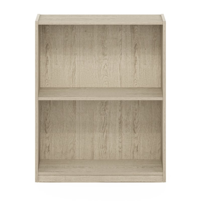 Furinno GRUEN 2-Tier Open Shelf Bookcase in Metropolitan Pine