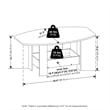 Furinno Simple Design Coffee Table with Storage Compartment in Espresso
