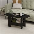 Furinno Simple Design Coffee Table with Storage Compartment in Espresso
