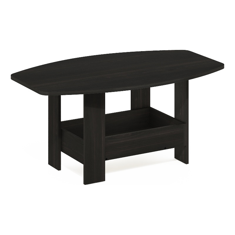 Furinno Simple Design Coffee Table with Storage Compartment in Espresso