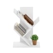 Furinno Tree Bookshelf 3-Tier Floor Standing Tree Bookcase in White
