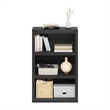 Furinno Rail 3-Tier Open Shelf Bookcase in Blackwood