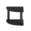 Furinno TURN-N-TUBE 2-Tier Corner Countertop Organizer Shelf in Espresso/Black