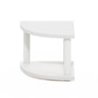 Furinno TURN-N-TUBE 2-Tier Corner Countertop Organizer Shelf in White/White