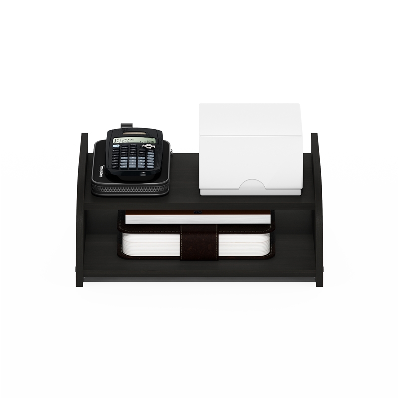 Furinno Classic 2-Tier Desk Top Organizer in Espresso