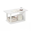 Furinno BASIC Home Living Coffee Table in White/White