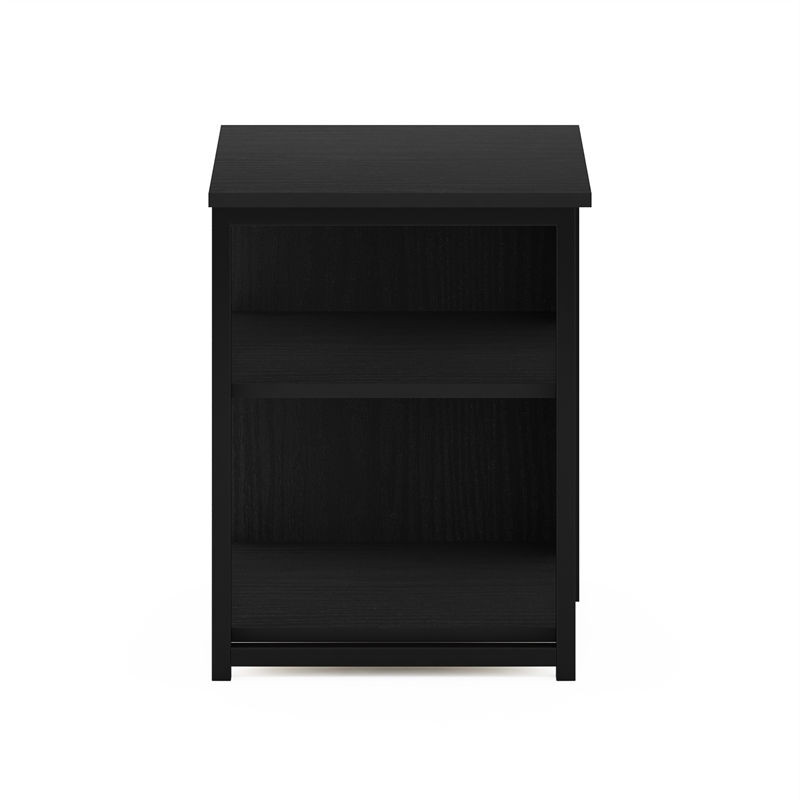 Furinno CAMNUS Modern Living End Table in Americano/Black