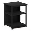 Furinno CAMNUS Modern Living End Table in Americano/Black