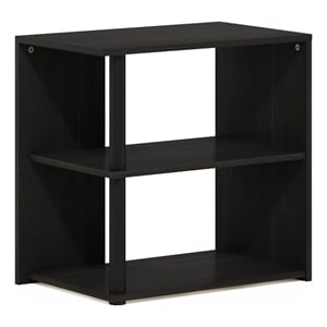 Furinno ROMAIN 2-Tier End Table in Espresso/Black