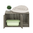 Furinno PELI Litter Box Enclosure in French Oak Grey
