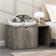 Furinno PELI Litter Box Enclosure in French Oak Grey