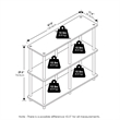Furinno TURN-N-TUBE 3-Tier Double Size Storage Display Rack in White/White