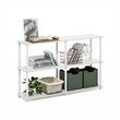 Furinno TURN-N-TUBE 3-Tier Double Size Storage Display Rack in White/White