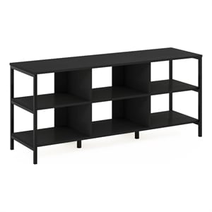 Furinno CAMNUS Modern Living TV Stand for TVs up to 60 Inch in Americano/Black