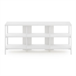 Furinno CAMNUS Modern Living TV Stand for TVs up to 60 Inch in Solid White/White